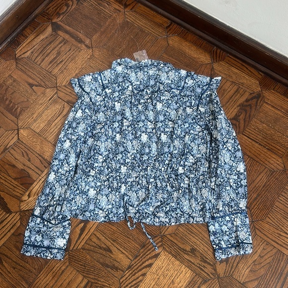 Free People Cotton Printed  Daybreak Blouse - Picture 10 of 10